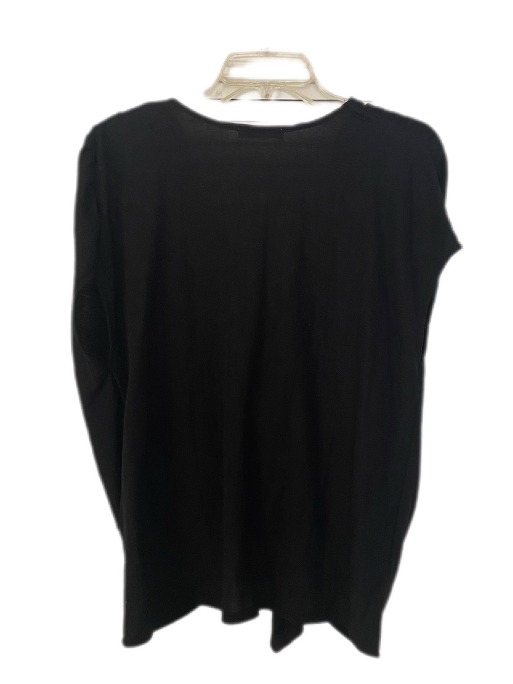 Zara Black V-Neck Front Tie Crop Top Minimalist Whimsygoth Party - Picture 3 of 10